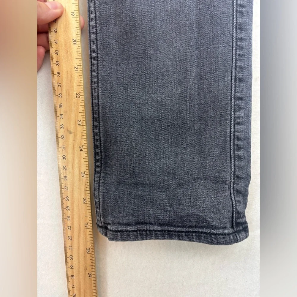 ABERCROMBIE & FITCH KIDS Black Skinny Jeans Cotton‎ Stretch Distressed Dark 16